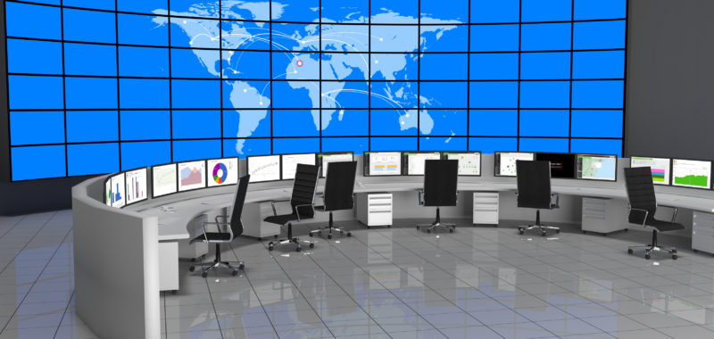 Modern Security Operations Center Rendering